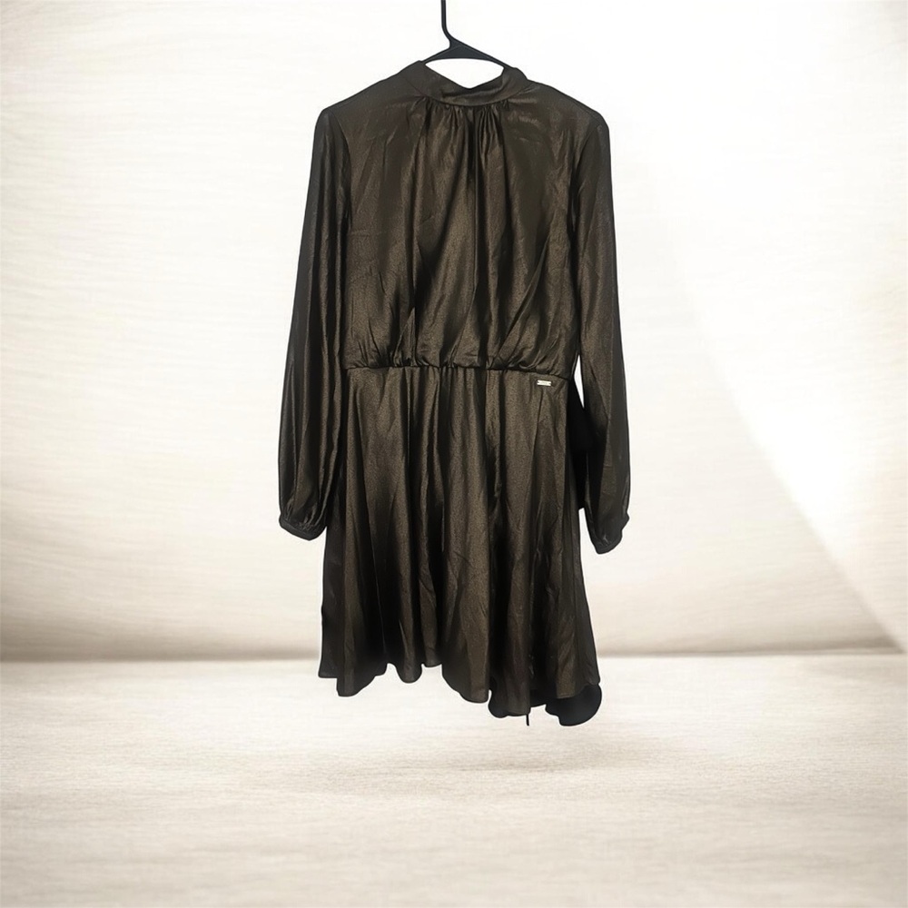 Armani Exchange Gold Long Sleeve Dress